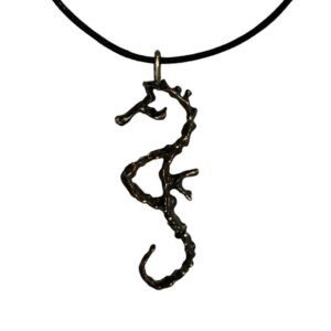 Pendentif Hippocampe - Symphonie - Patine Marron & Bronze
