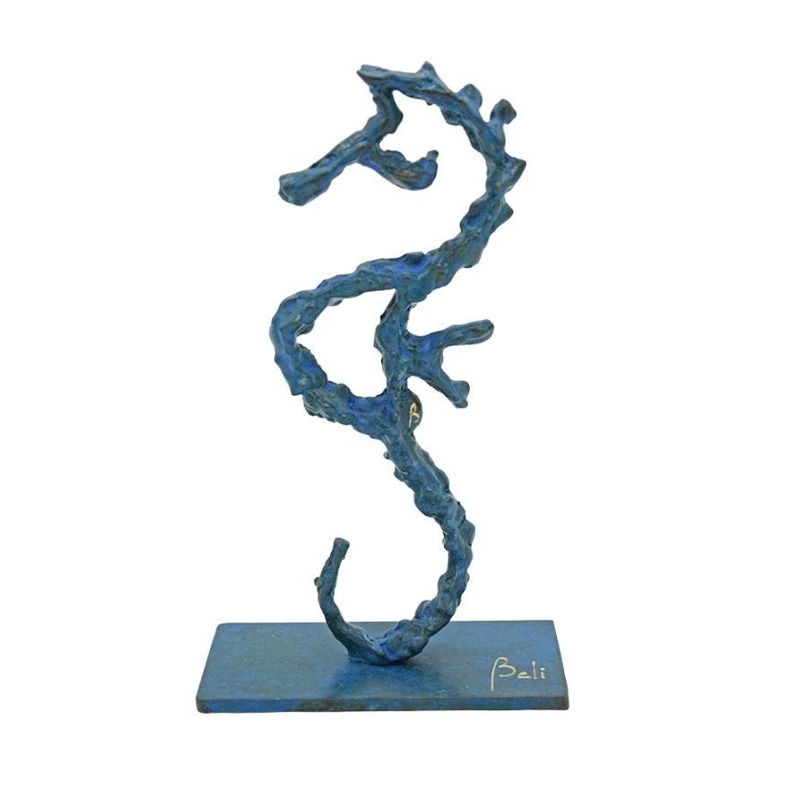 Sculpture - Hippocampe Symphonie - Bleu