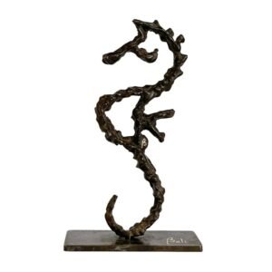 Sculpture - Hippocampe Symphonie - Patine Marron