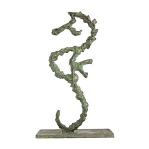 Sculpture - Hippocampe Symphonie - Patine Verte