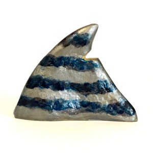 Sculpture - Aileron H6 - N°67/273 - rayures grises et bleues